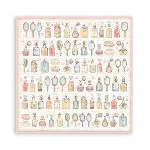 Stamperia - Rose Parfum Background Slection Sheets - 8x8 SBBS74