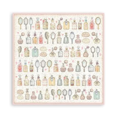 Stamperia - Rose Parfum Background Slection Sheets - 8x8 SBBS74