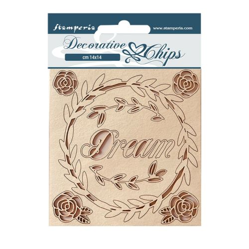 Stamperia Rose Parfum Decorative Chips Dream