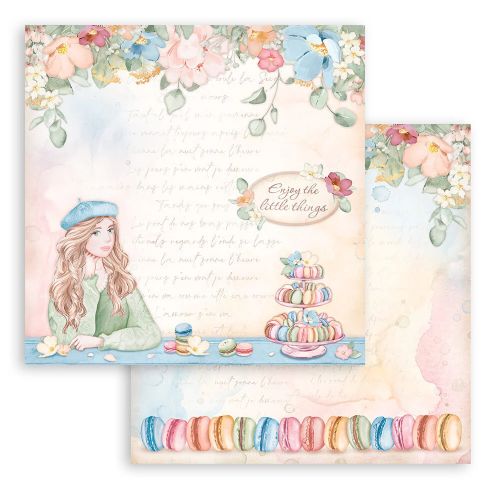 Stamperia - Create Happiness Oh l√° l√° 8x8 Inch Paper Pack (SBBS82)