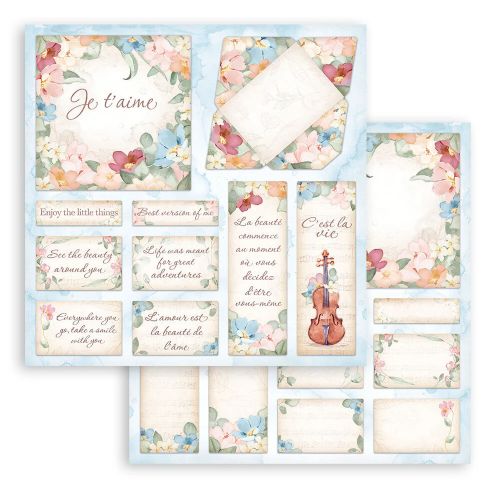 Stamperia - Create Happiness Oh l√° l√° 8x8 Inch Paper Pack (SBBS82)