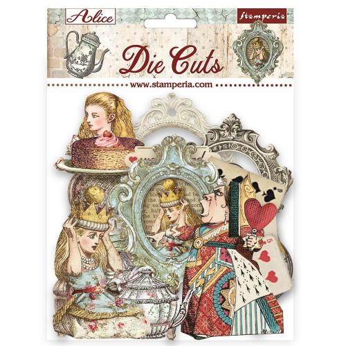 Stamperia - Die cuts assorted - Alice (67 pcs)