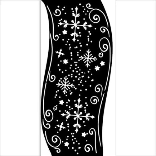 Stamperia - Thick stencil - Christmas ribbon (12X25cm) (KSTDL83)