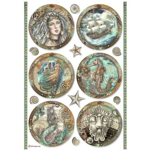 Stamperia - Songs of the Sea A4 Rice Paper Selection (6 pcs) (DFSA4XSS)