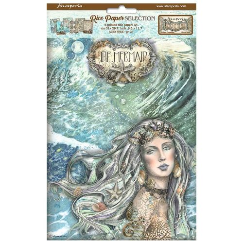 Stamperia - Songs of the Sea A4 Rice Paper Selection (6 pcs) (DFSA4XSS)