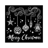 Stamperia - Thick stencil - Merry Christmas bells (18X18cm) (KSTDQ88)