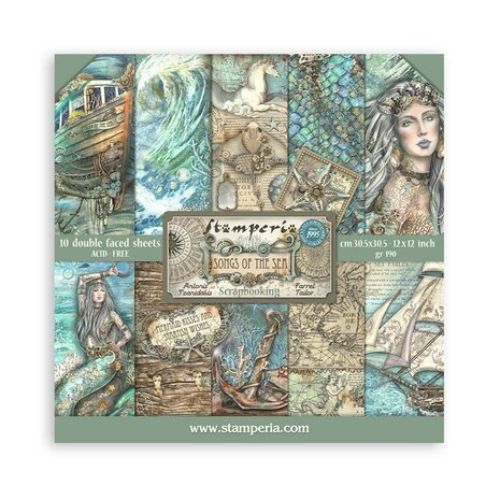 Stamperia - Songs of the Sea 12x12 Inch Paper Pack (SBBL141) - Postage as per Actual