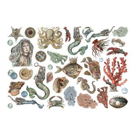 Stamperia - Songs of the Sea Ephemera Mermaids (36pcs) (DFLCT29)