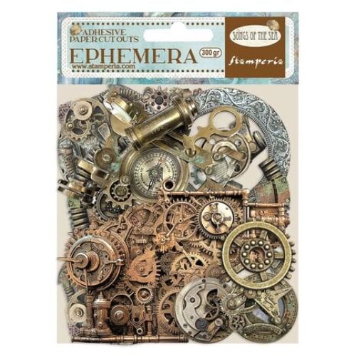 Stamperia - Songs of the Sea Ephemera Pipes and Mechanism (31pcs) (DFLCT31)