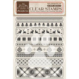 Stamperia 14x18 cm Acrylic Stamp Create Happiness Christmas Borders