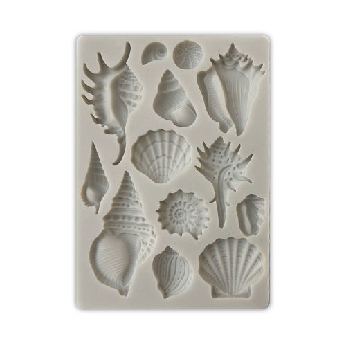 Stamperia - Songs of the Sea Silicon Mould A6 Shells (KACM23)