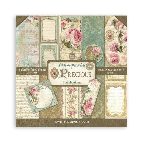 Stamperia - Scrapbooking Small Pad (8"X8") - Precious (SBBS95)