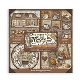 Stamperia - Scrapbooking Pad (8"X8") Single Face - Coffee and Chocolate (SBBSXB01)