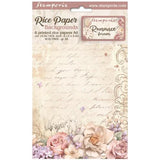 Stamperia - Selection 8 Rice paper A6 backgrounds - Romance Forever (DFSAK6014)