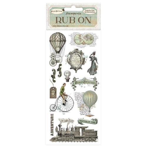 Stamperia - Rub-on cm 10,16x21,6 - Voyages Fantastiques balloons (DFLRB68)