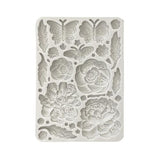 Stamperia Old Lace Silicon Mould A5 Butterfly and Flowers (KACMA544)