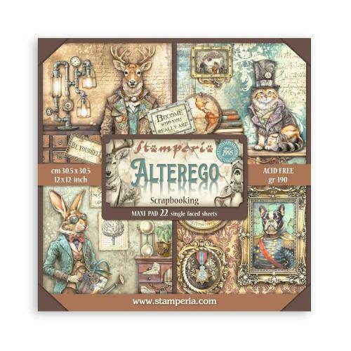 Stamperia Alterego 12x12 Inch Paper Pack Maxi (Single Face) (SBBXLB18) - Postage as per actual