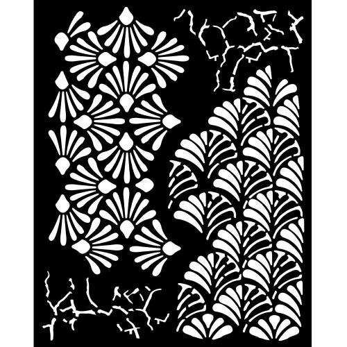 Stamperia Alterego Thick Stencil 20x25cm Mixed Patterns (KSTD172)