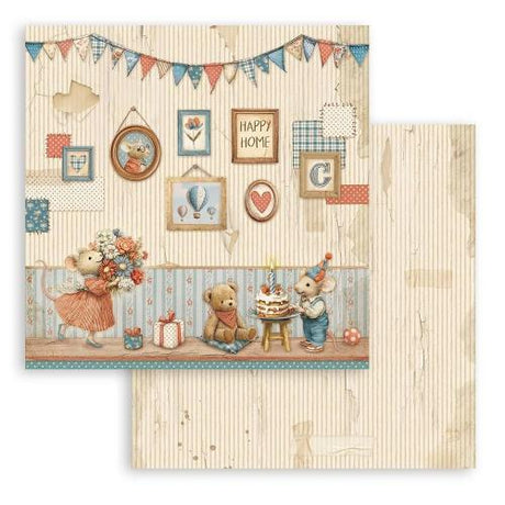 Stamperia Family 8x8 Inch Paper Pack (SBBS137)