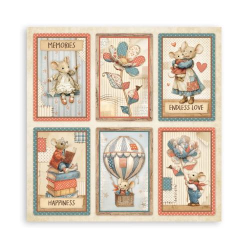 Stamperia Family 8x8 Inch Maxi Paper Pack (Single Face) (SBBSXB21)
