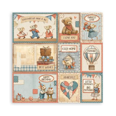 Stamperia Family 8x8 Inch Maxi Paper Pack (Single Face) (SBBSXB21)
