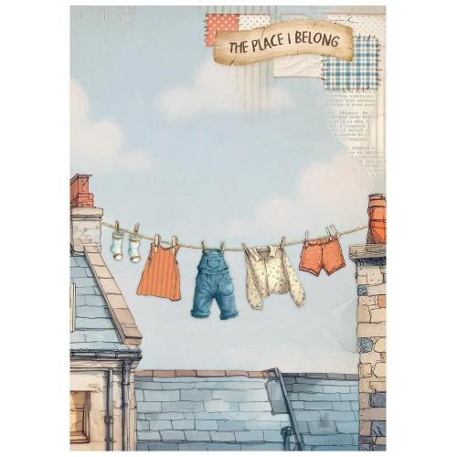 Stamperia Family A6 Mini Rice paper (8pcs) (DFSA6X03)