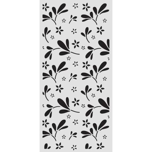 Stamperia Family Thick Stencil 12x25cm Big Flower Pattern (KSTDL143)