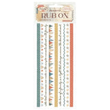 Stamperia Family Rub-On 8,33x2,36 Inch Stripes (DFLRB219)