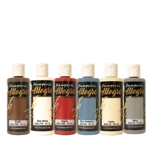 Stamperia Family Allegro Paint Kit (6pcs) (KALKIT69)