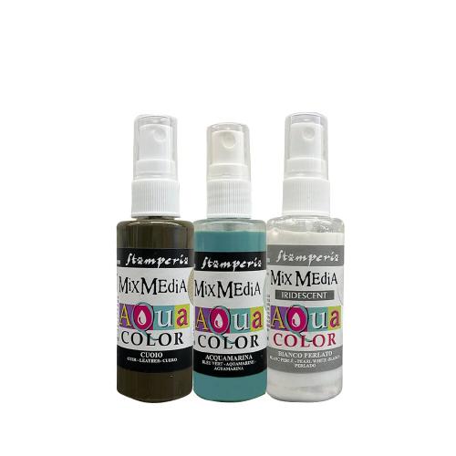 Stamperia Family Aquacolor Paint Kit (3pcs) (KAQXFL)
