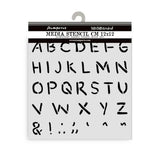 Stamperia Baby Thick Stencil 12x12cm Alphabet (KSTDS70)