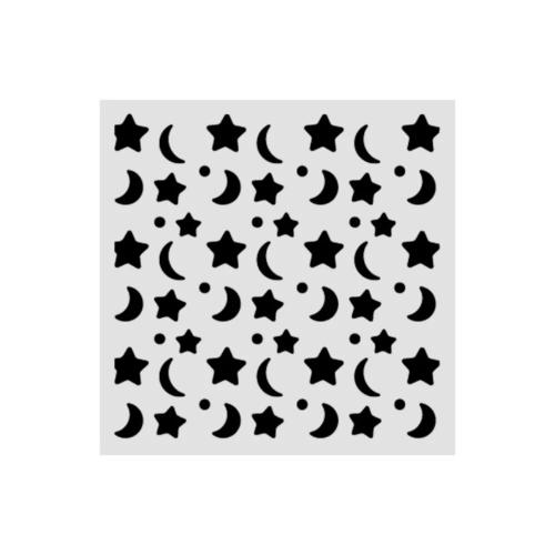 Stamperia Baby Thick Stencil 12x12cm Star and Moon (KSTDS71)