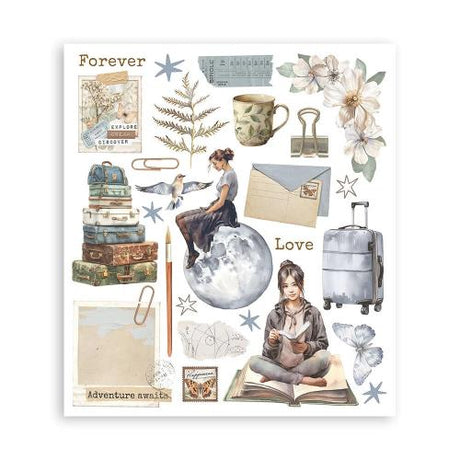 Stamperia Secret Diary Rub-On 20,5x23cm Assortment (6pcs) (DFLRBXG02)