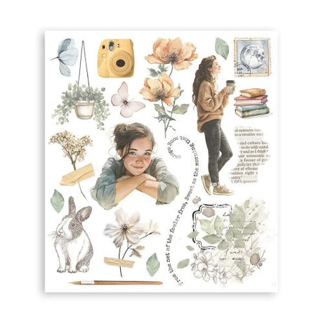 Stamperia Secret Diary Rub-On 20,5x23cm Assortment (6pcs) (DFLRBXG02)