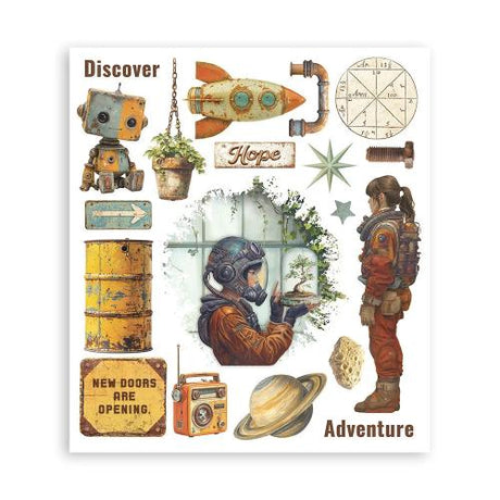 Stamperia A New Beginning Rub-On 20,5x23cm Assortment (6pcs) (DFLRBXG03)