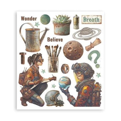 Stamperia A New Beginning Rub-On 20,5x23cm Assortment (6pcs) (DFLRBXG03)