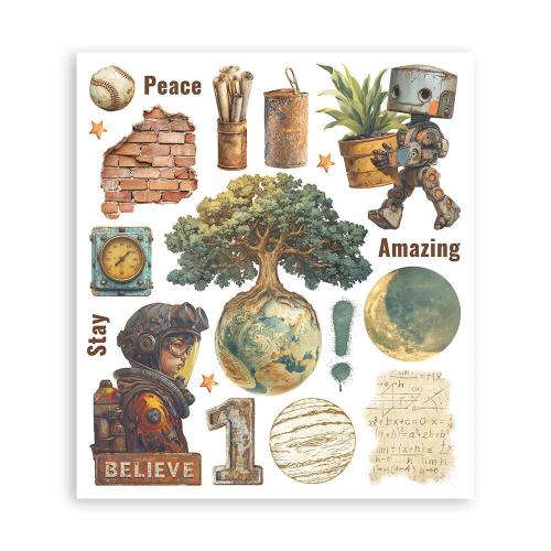 Stamperia A New Beginning Rub-On 20,5x23cm Assortment (6pcs) (DFLRBXG03)