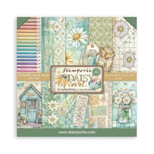 Stamperia Daisy Art 12x12 Inch Paper Pack (SBBL182) - Postage as per Actual