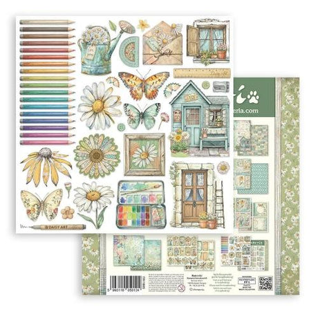 Stamperia Daisy Art 12x12 Inch Paper Pack (SBBL182) - Postage as per Actual