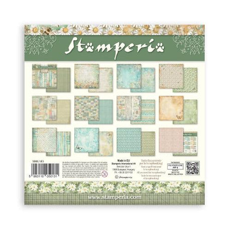 Stamperia Daisy Art 12x12 Inch Paper Pack Maxi Background Selection (SBBL183) - Postage as per Actual