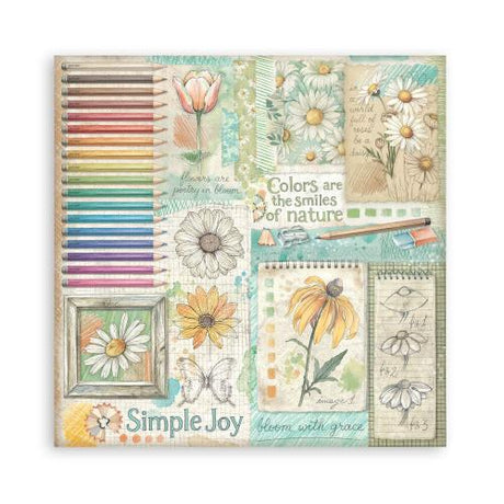 Stamperia Daisy Art 12x12 Inch Paper Pack Maxi (Single Face) (SBBXLB34) - Postage as per Actual