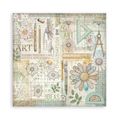 Stamperia Daisy Art 12x12 Inch Paper Pack Maxi (Single Face) (SBBXLB34) - Postage as per Actual