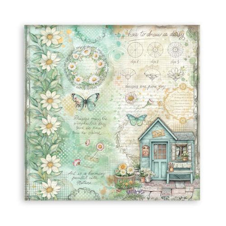 Stamperia Daisy Art 12x12 Inch Paper Pack Maxi (Single Face) (SBBXLB34) - Postage as per Actual