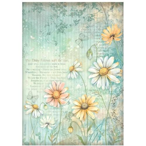 Stamperia Daisy Art A4 Rice Paper Selection (6pcs) (DFSA4XDS)