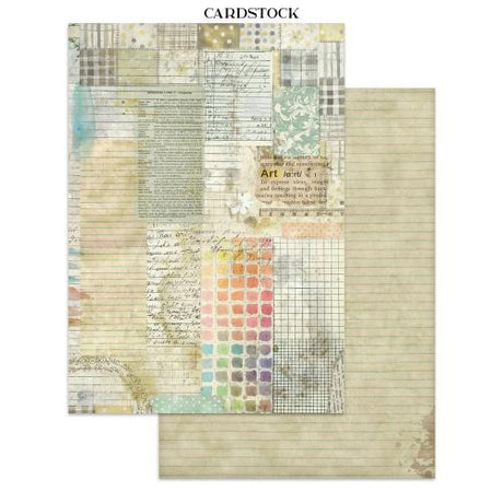 Stamperia Daisy Art Junk Journal Stickers, Backgrounds, Cut-Outs (SBJK14) - Postage as per Actual