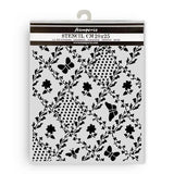 Stamperia Daisy Art Thick Stencil 20x25cm Texture Butterfly and Daisy (KSTD198)