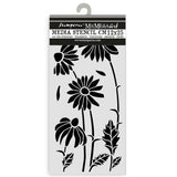 Stamperia Daisy Art Thick Stencil 12x25cm Daisies (KSTDL146)