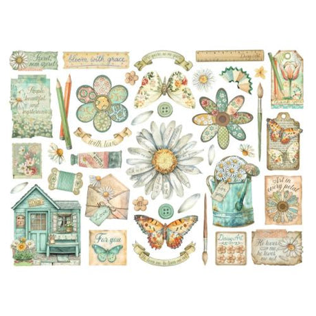 Stamperia Daisy Art Die Cuts Assorted (40pcs) (DFLDC126)
