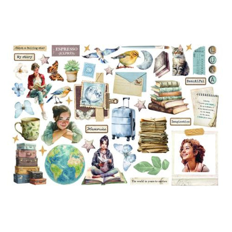 Stamperia Secret Diary Ephemera (46pcs) (DFLCT76)