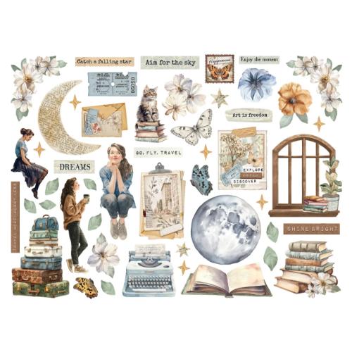 Stamperia Secret Diary Die Cuts Assorted (48pcs) (DFLDC128)